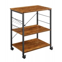 Hot on Amazon Storage Island Wooden Trolley  Kitchen Cart