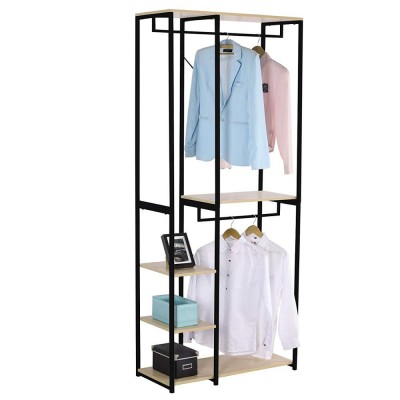 Hot on Amazon Bedroom Furniture Cloth Storage Steel Wardrobe