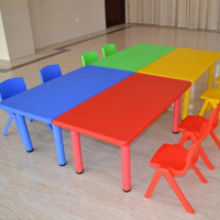 high quality hot sell cheap colourful kindergarten kids plastic chair and table