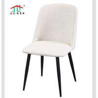 2020 Good quality Living room chair home furniture white Fabric Dining Chair